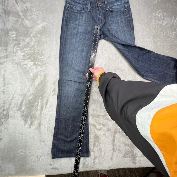 Joe's Provocateur Jeans Womens 27 Blue Dark Wash Relaxed Stretch Rainbow Bootcut - Picture 8 of 15